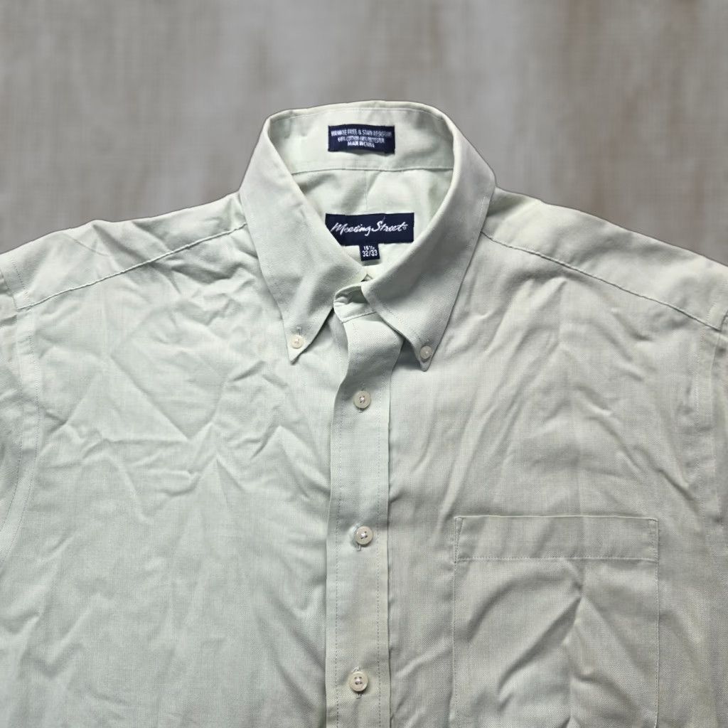 meeting street dress shirts Meeting Street | Shirts | Meeting Street Dress Shirt Mens 7 Button Down  Long Sleeve Pinpoint Pima Blend