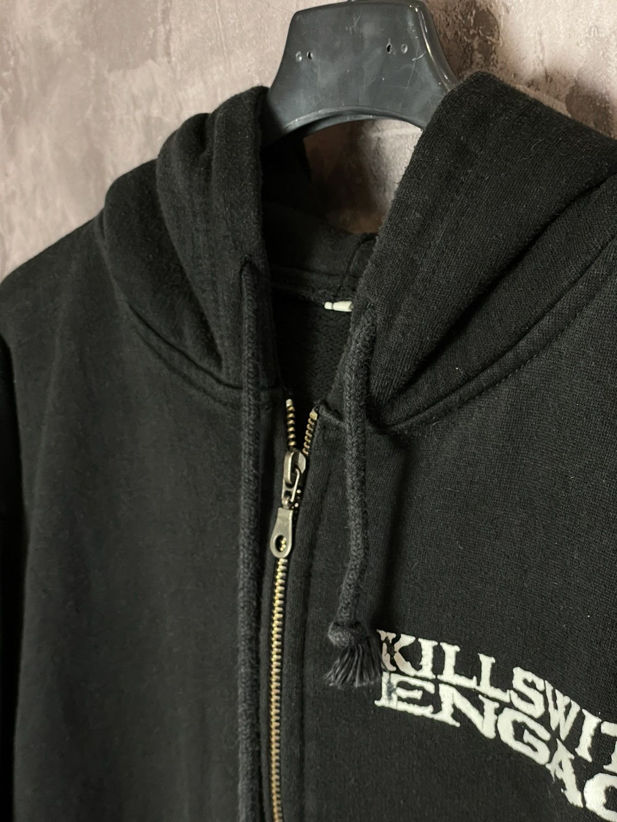 Band Tees × Vintage Crazy Vintage Y2K Killswitch Engage Skull Zip Up Hoodie Rare Size US L / EU 52-54 / 3 - 8 Thumbnail