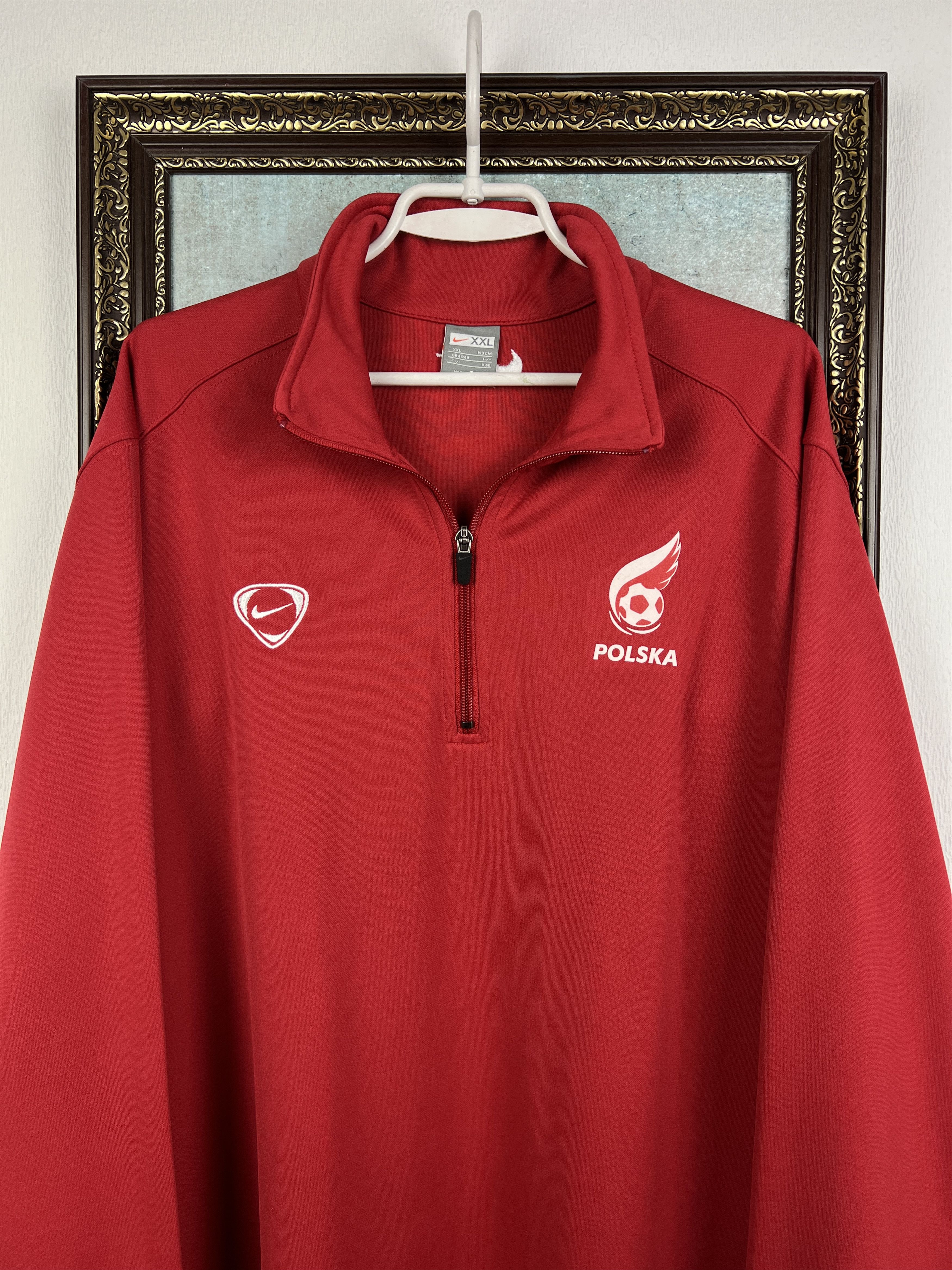 Nike Vintage Poland Football Jacket Soccer Track Top National Size US XXL / EU 58 / 5 - 2 Thumbnail