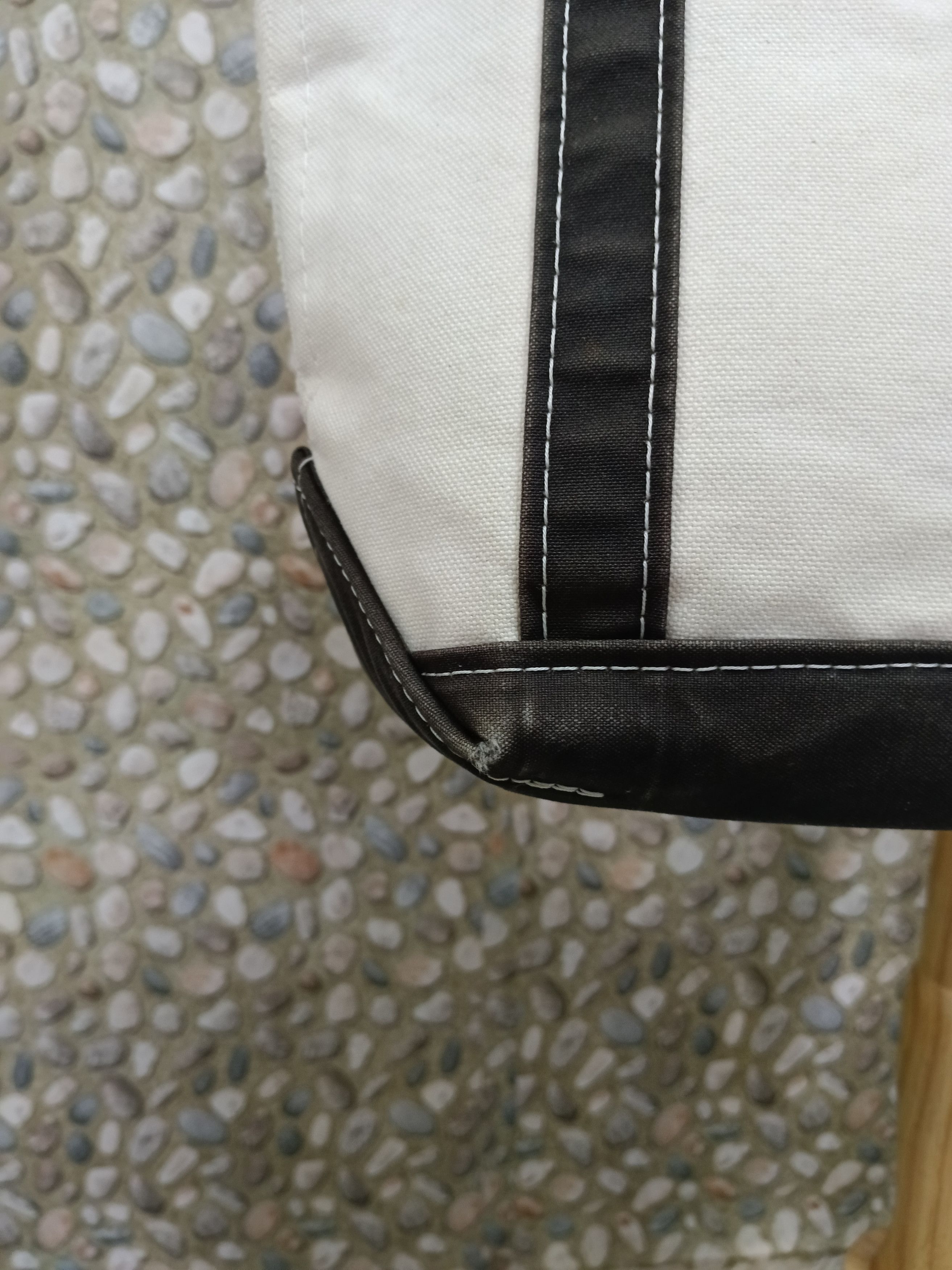 L.L. Bean DISTRESSED VINTGE L.L BEAN HARD CANVAS TOTE BAG Size ONE SIZE - 2 Thumbnail