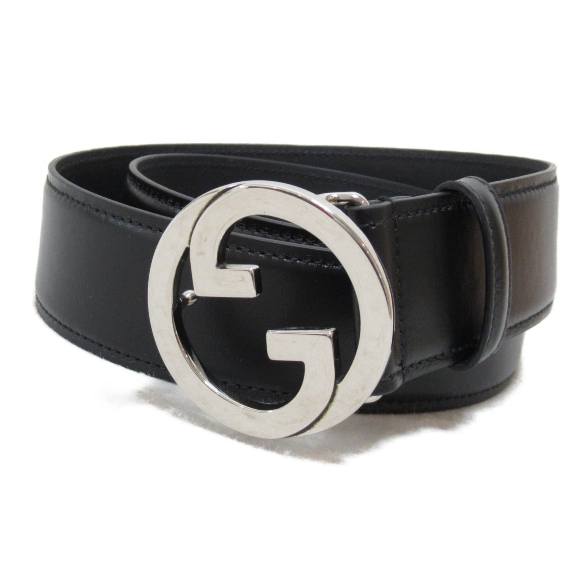 image of Gucci Blondie Belt Black Leather 703147Us10N100085, Women's