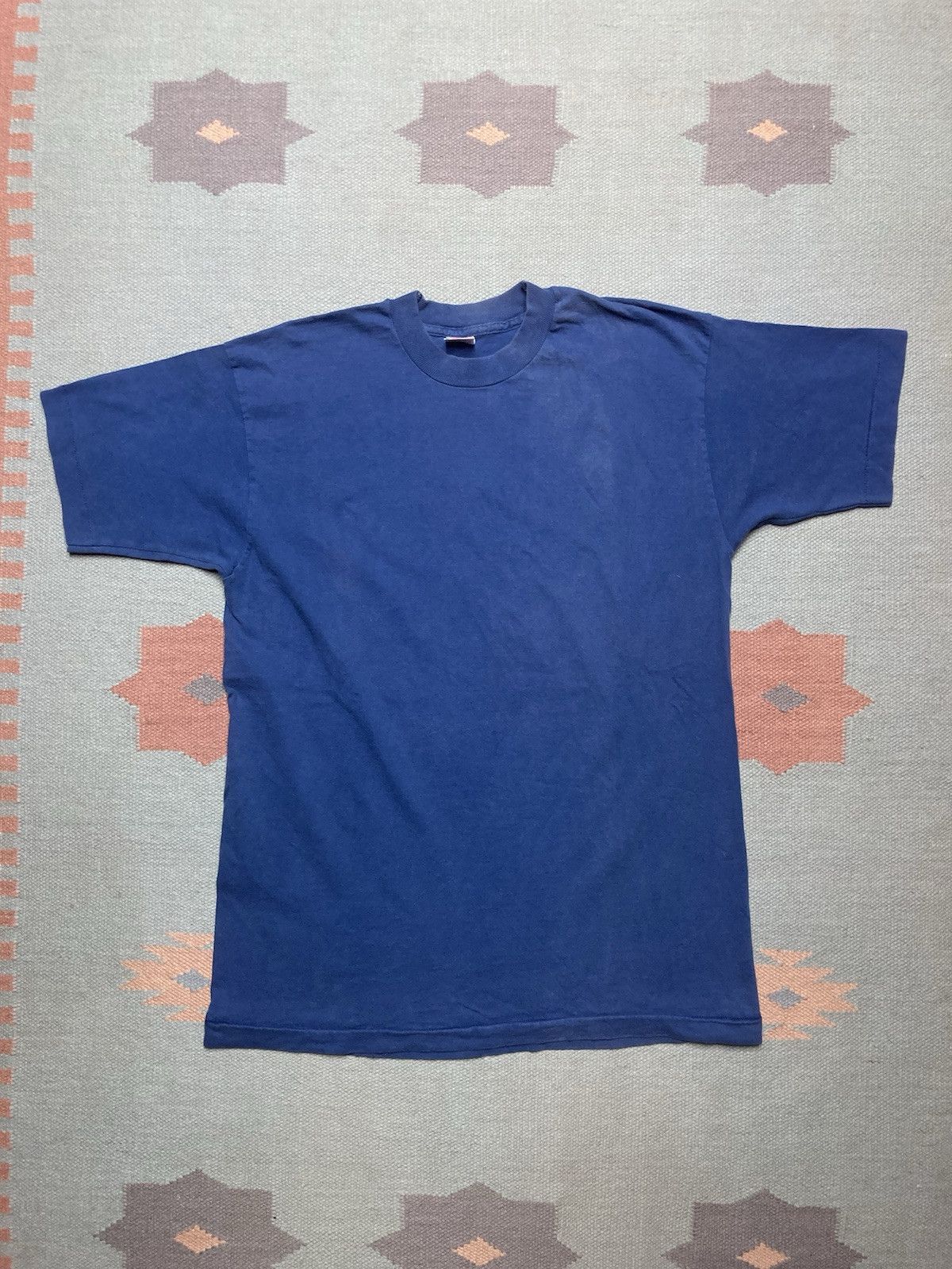 Fruit Of The Loom × Vintage Vtg 90s blank t shirt fruit of the loom faded cotton large Size US L / EU 52-54 / 3 - 1 Thumbnail