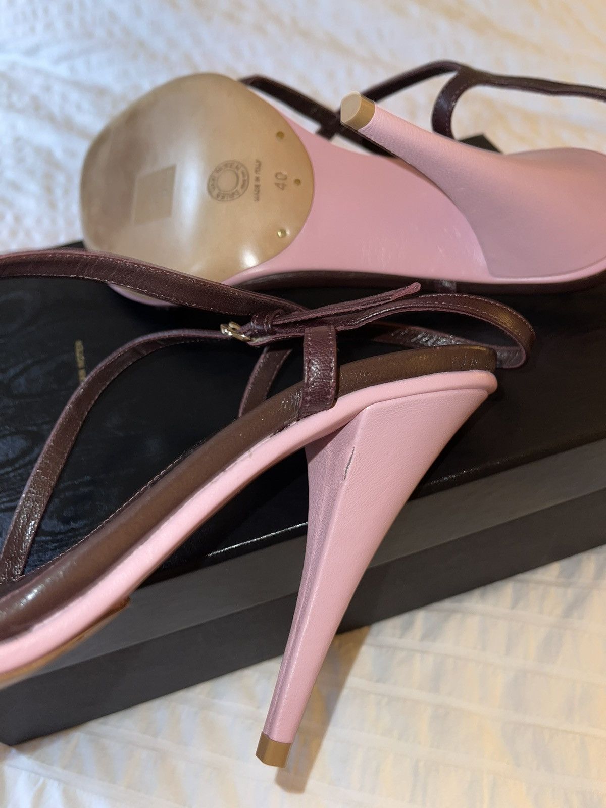 Dries Van Noten Dries Van Noten two-toned strappy heeled sandal Size US 10 / IT 40 - 6 Thumbnail
