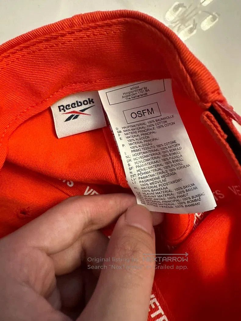 Vetements Vetements Reebok For Rent Cap. Size ONE SIZE - 4 Thumbnail
