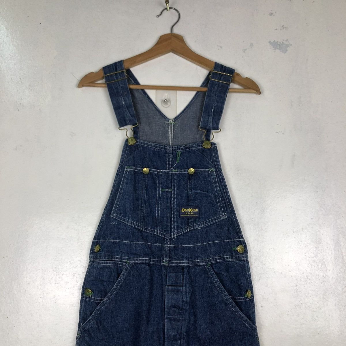 Japanese Brand 🔥90’s Denim Jeans Overall Workers Chore Oshkosh USA Size US 30 / EU 46 - 2 Thumbnail