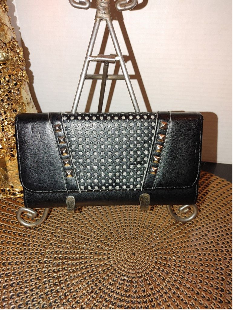 Other Sparkling Studded Tri Fold Wallet Size ONE SIZE - 1 Thumbnail