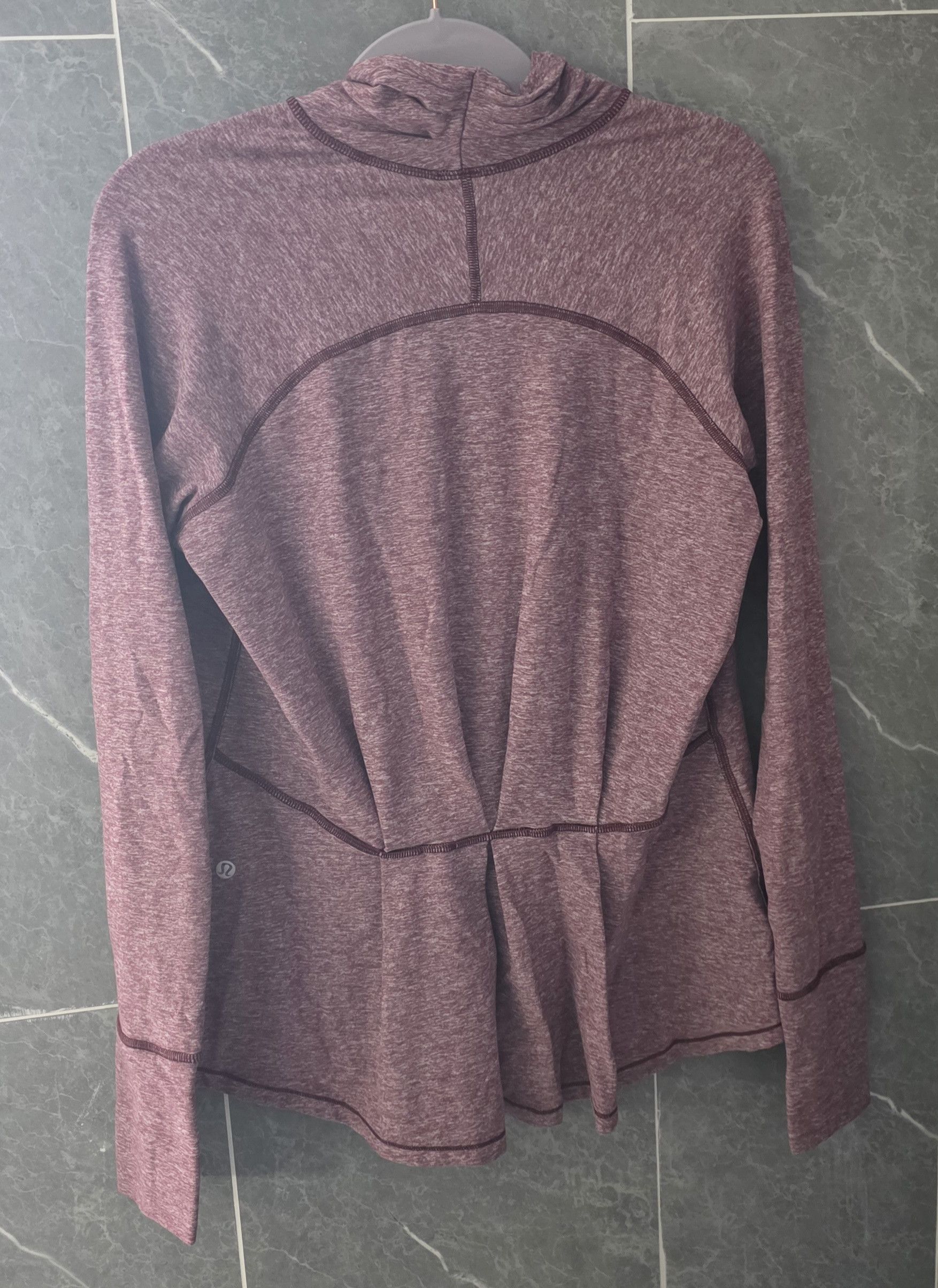 Lululemon Lululemon Warm Your Core LS Tee Heathered Bordeaux Drama 8 Size M / US 6-8 / IT 42-44 - 2 Thumbnail
