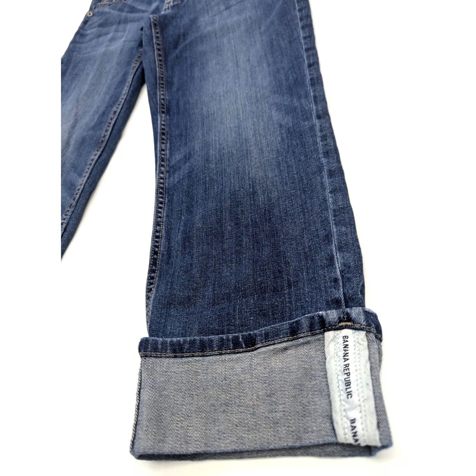 Banana Republic Banana Republic Jeans Women 24/7 True 28x23 Crop Denim Capris Straight Leg Size 28" / US 6 / IT 42 - 2 Thumbnail