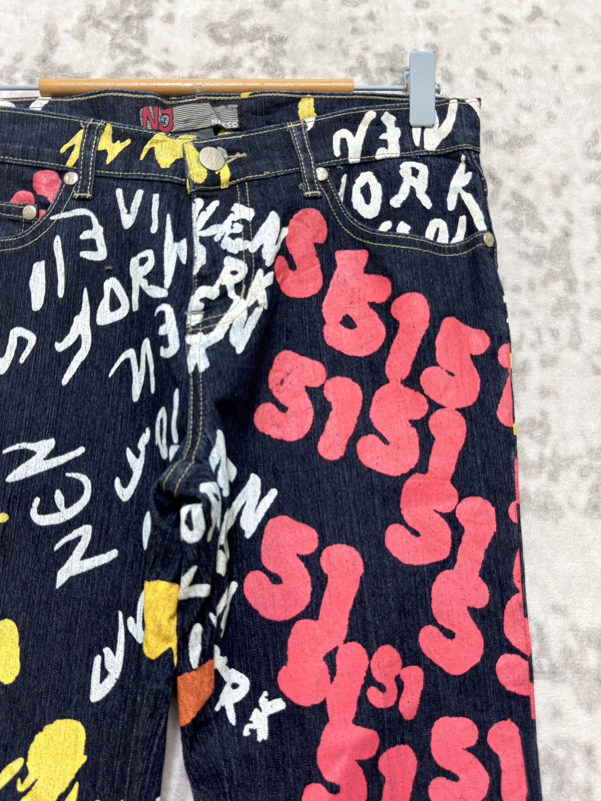 Hysteric Glamour Nesso Graffiti Print Flare Jeans Y2K Streetwear Bootcut Size US 28 / EU 44 - 5 Thumbnail
