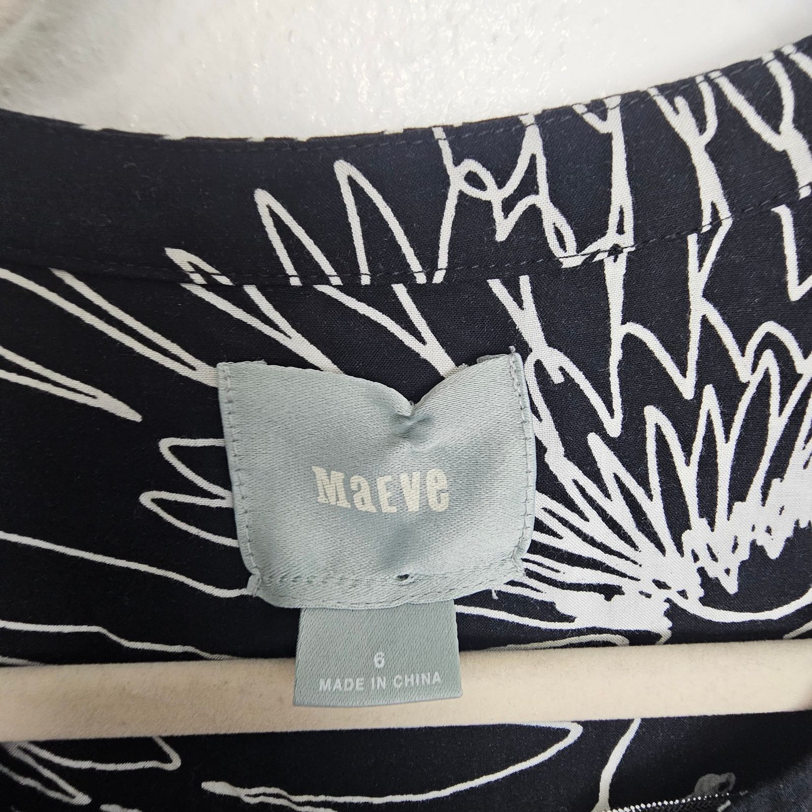 Anthropologie Maeve Anthropologie Bird Print Tunic 6 Button Front Artsy Size M / US 6-8 / IT 42-44 - 7 Thumbnail