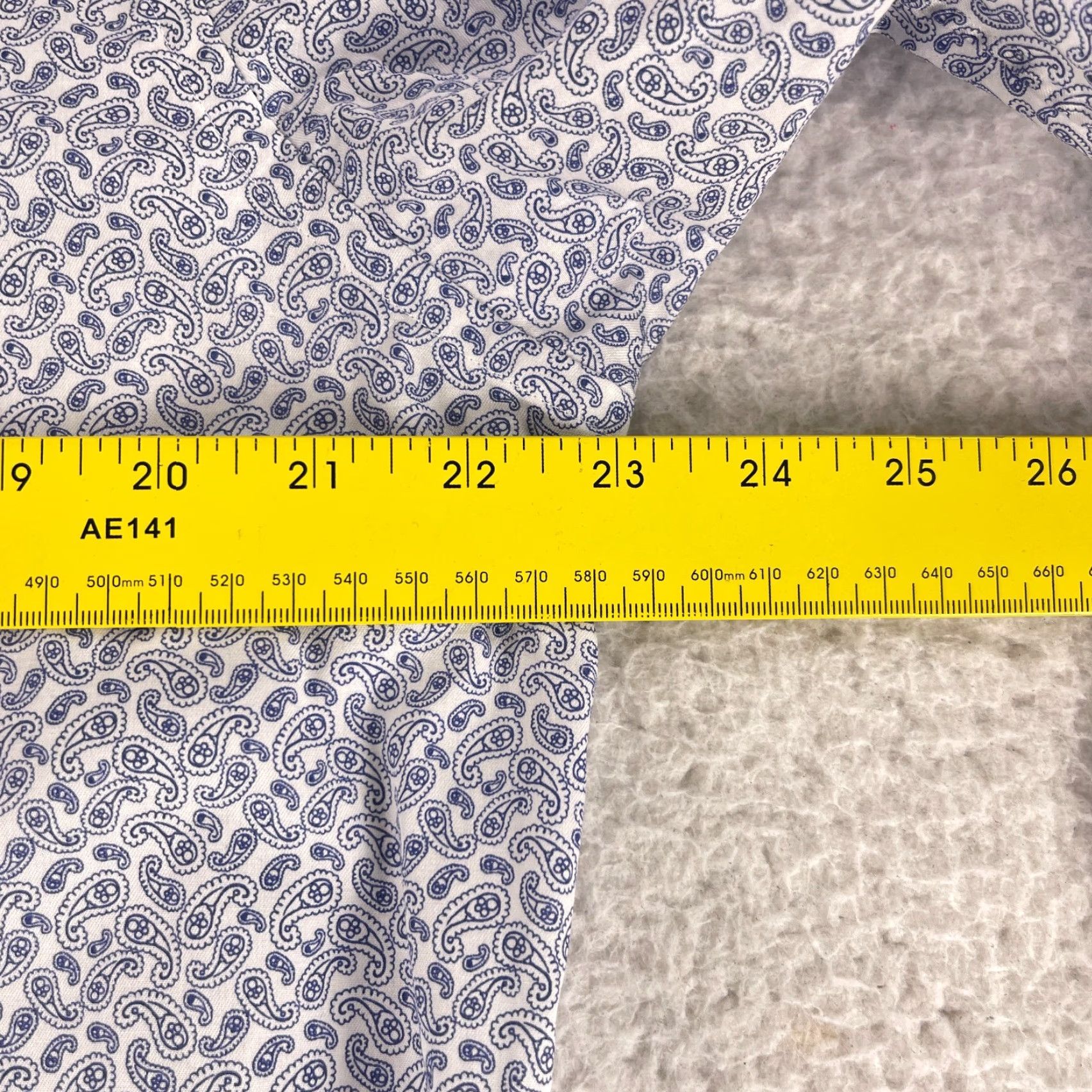 Eton Eton Blue Paisley Print Button-Up Shirt Mens Long Sleeve Contemporary XL Size US XL / EU 56 / 4 - 6 Thumbnail