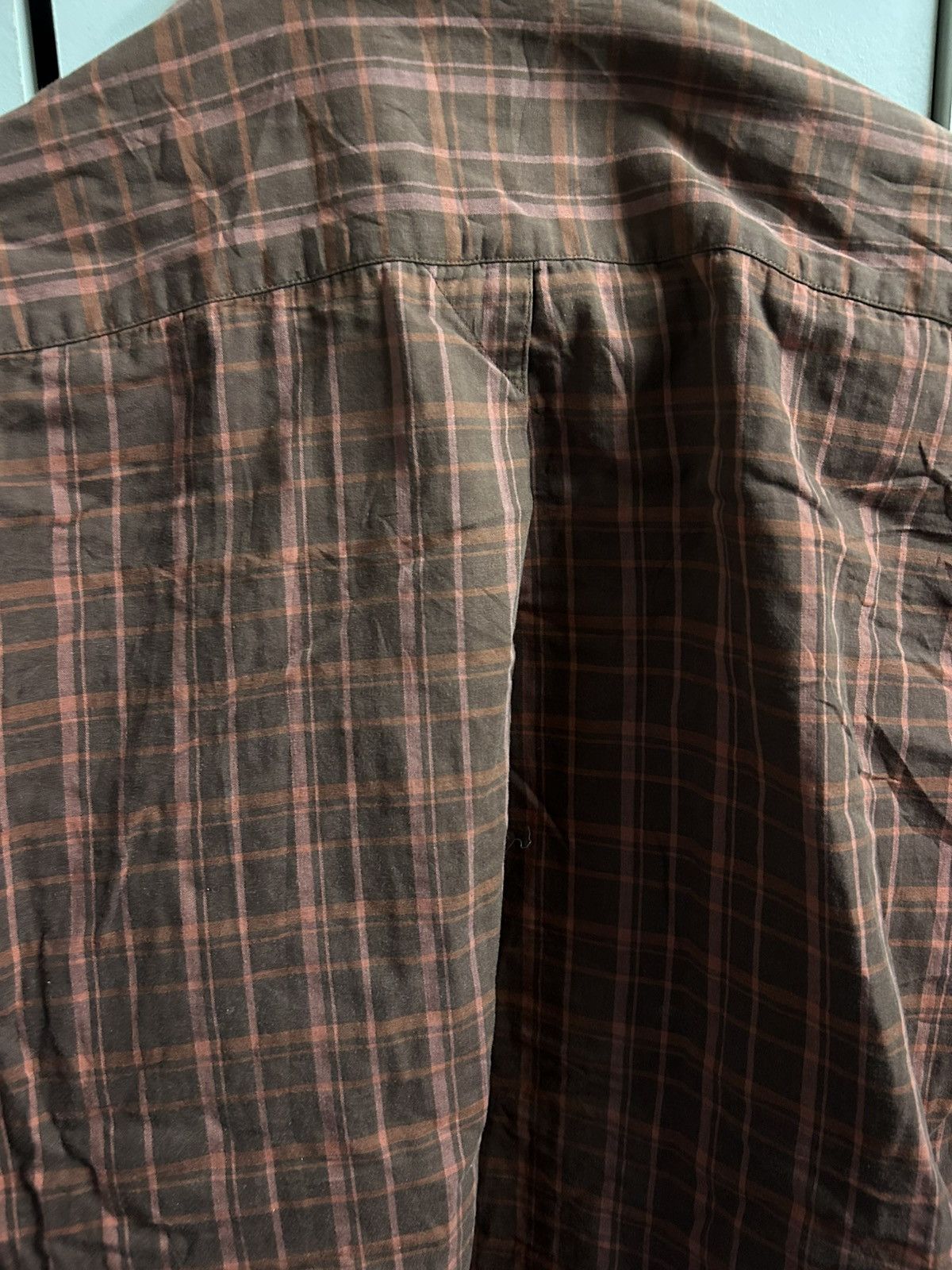Issey Miyake 80s Archive IS Im Product Vertical Welt Pocket Plaid Shirt Size US M / EU 48-50 / 2 - 5 Thumbnail