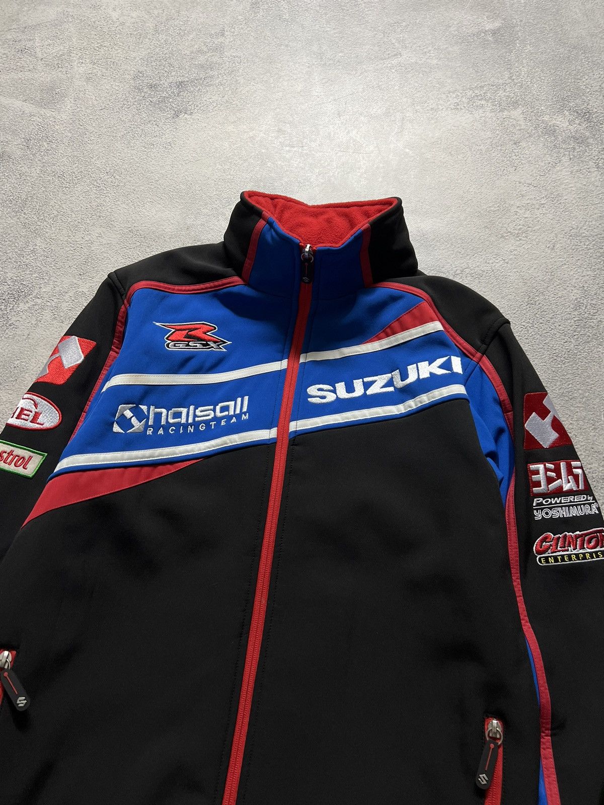 Vintage Y2k Suzuki Gsx Racing Soft Shell Jacket 00’s