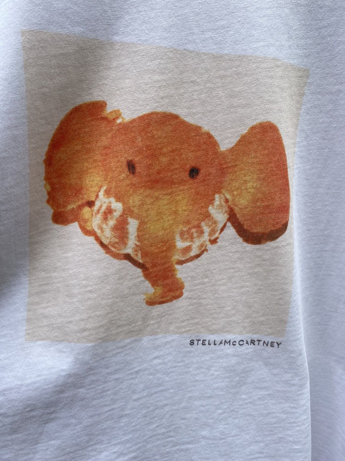 Stella McCartney STELL / MCCARTNEY White Shirt with Elephant Face Print Size US M / EU 48-50 / 2 - 5 Thumbnail