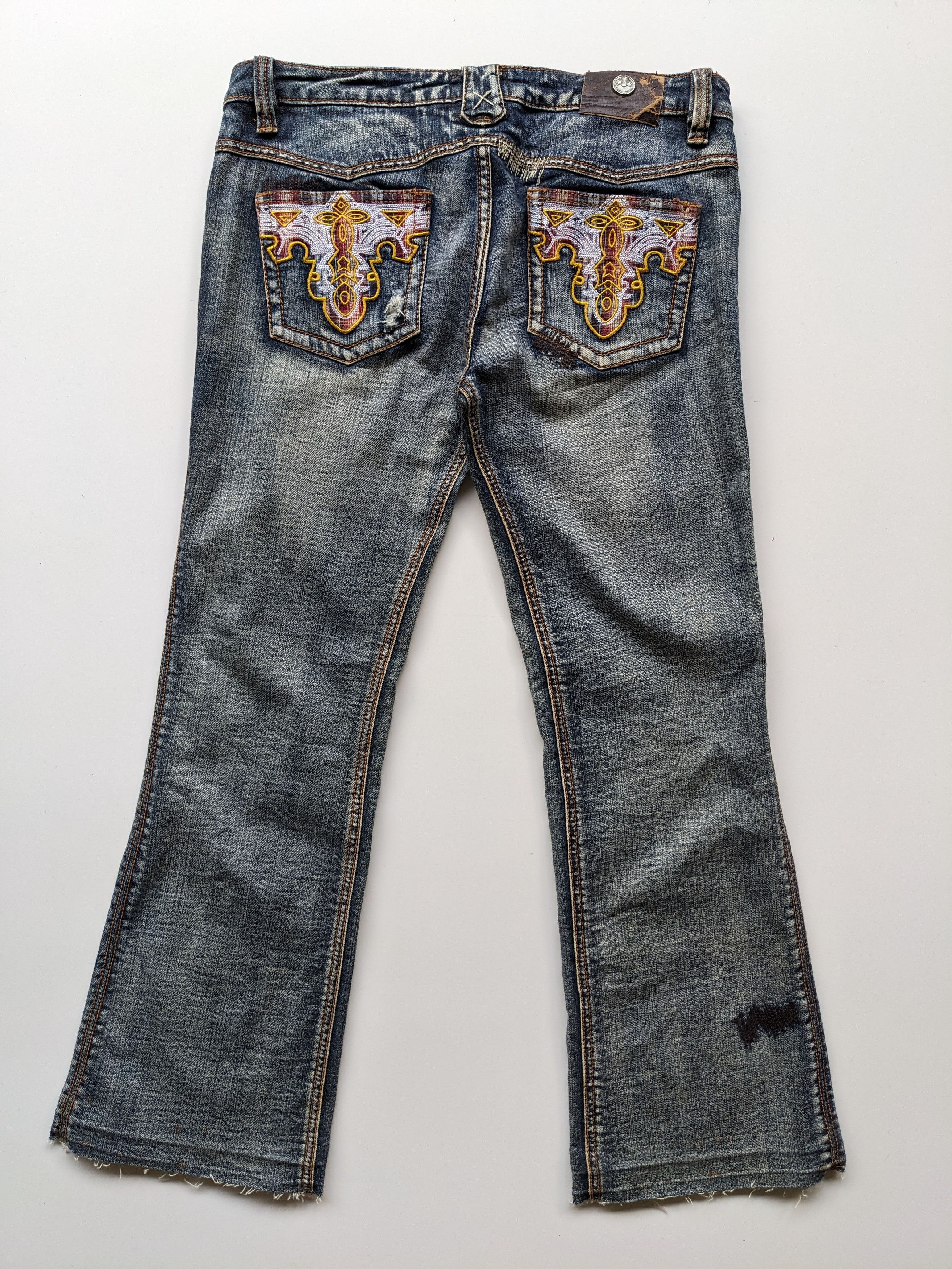 If Six Was Nine × Japanese Brand Angel Jeans cowboy flare jeans Size 34" / US 12 / IT 48 - 1 Thumbnail
