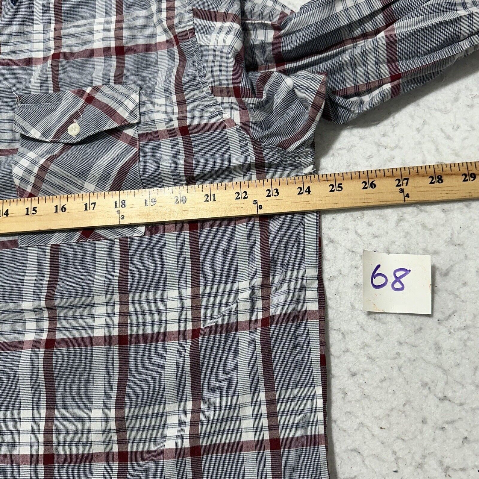 Sahara Club Sahara Club XL Button Down Pocket Dress Shirt Gray Red Plaid Size US XL / EU 56 / 4 - 7 Thumbnail