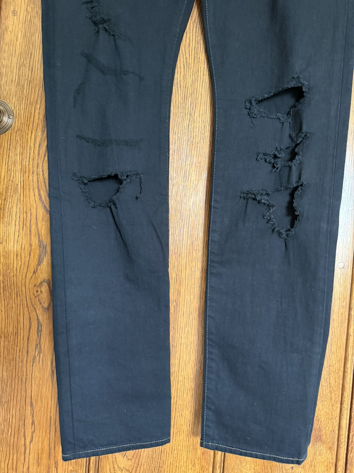 Saint Laurent Paris SS16 Saint Laurent surf sound crash trash black ripped jeans Size US 32 / EU 48 - 17 Thumbnail