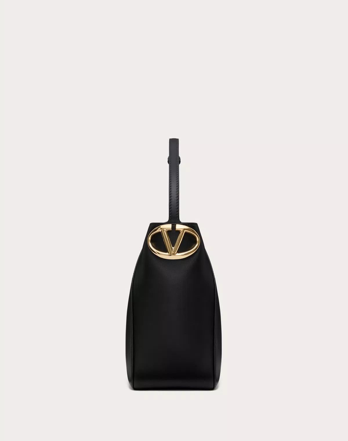 Valentino oc11z0725 Size:OS/Shopping Bag In Nappa Calfskin in Black Size ONE SIZE - 4 Thumbnail