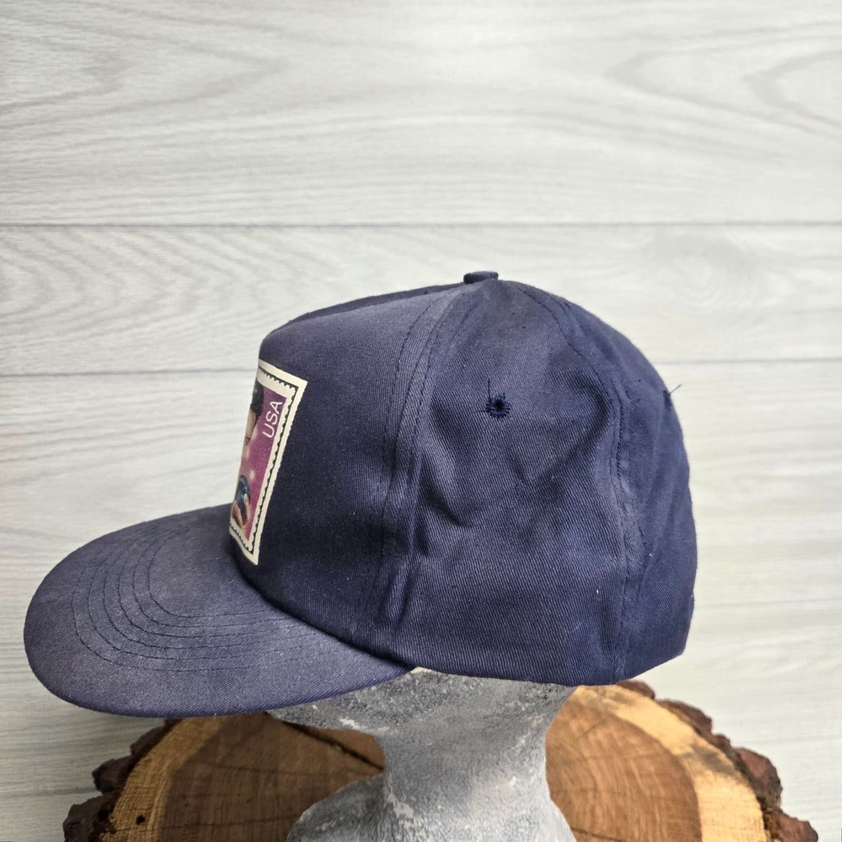 Stampd VINTAGE Elvis Presley 29 Cents Stamp Snap Back Hat Cap Men One Size Blue 90s Men's Size ONE SIZE - 5 Thumbnail