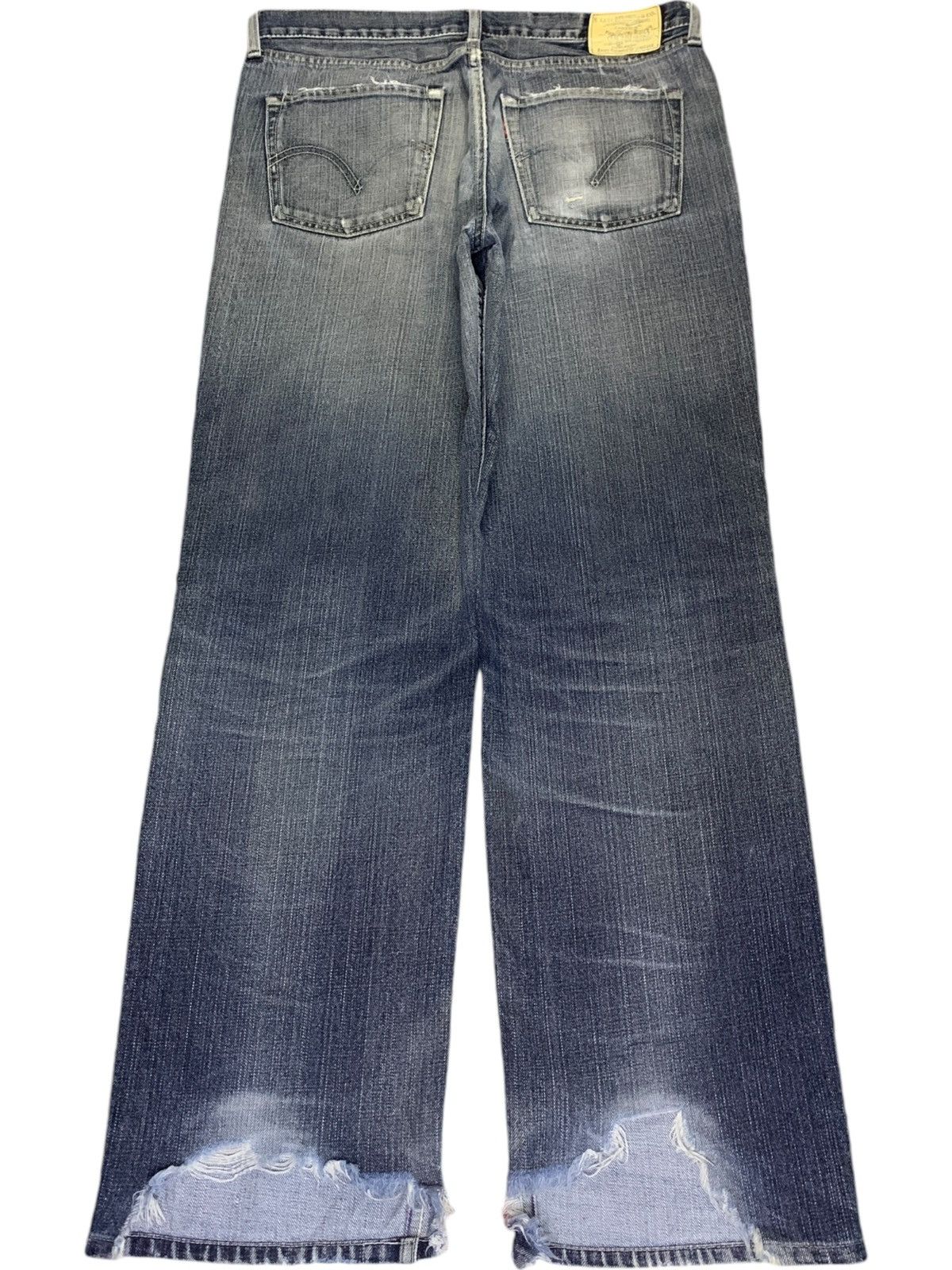 Levi's Vintage 90s Levis 502 Faded Wash Distressed Baggy Jeans Size US 34 / EU 50 - 2 Thumbnail