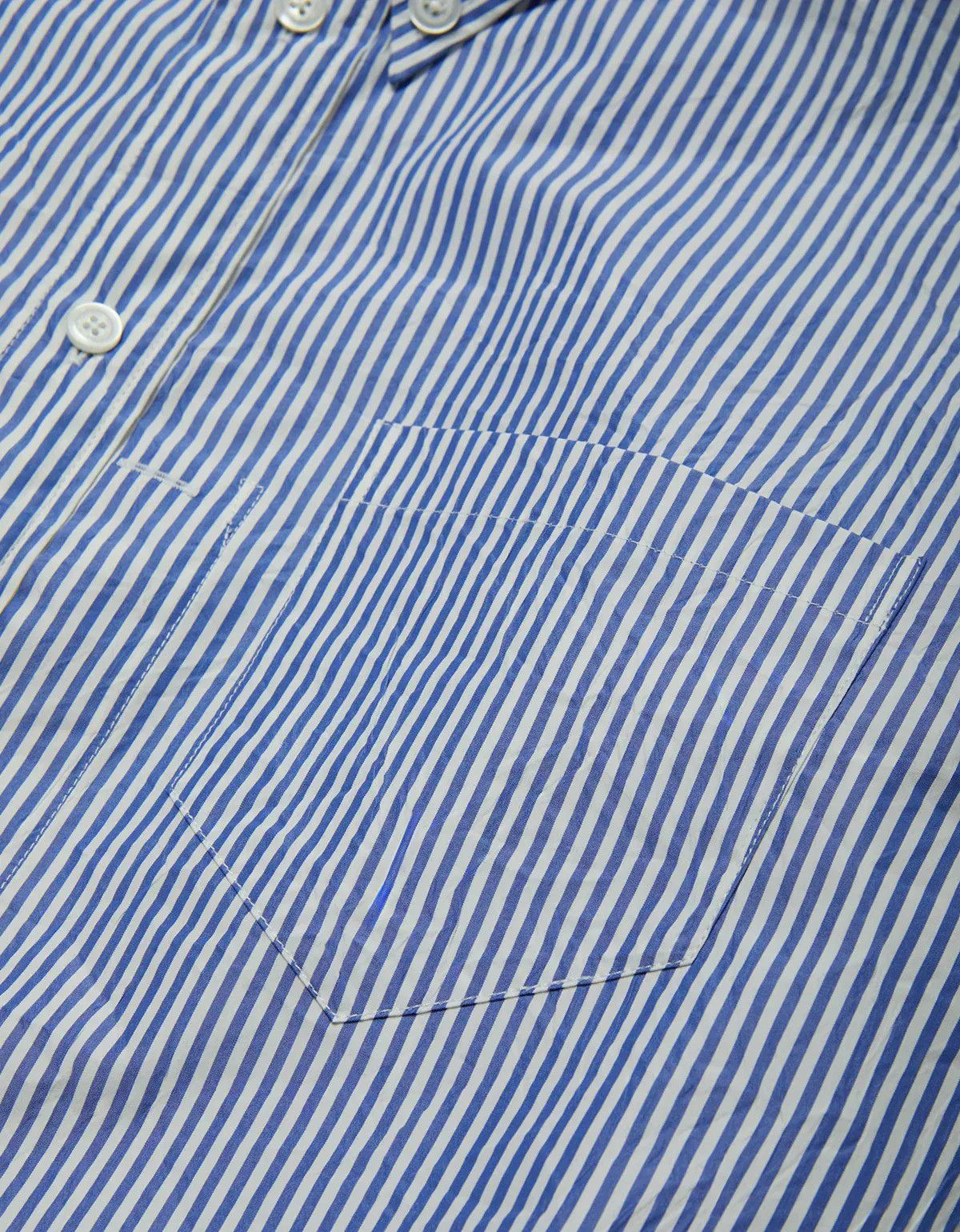 Willy Chavarria Willy Chavarria Blue Pinstripe Veterano Shirt Size US L / EU 52-54 / 3 - 3 Thumbnail