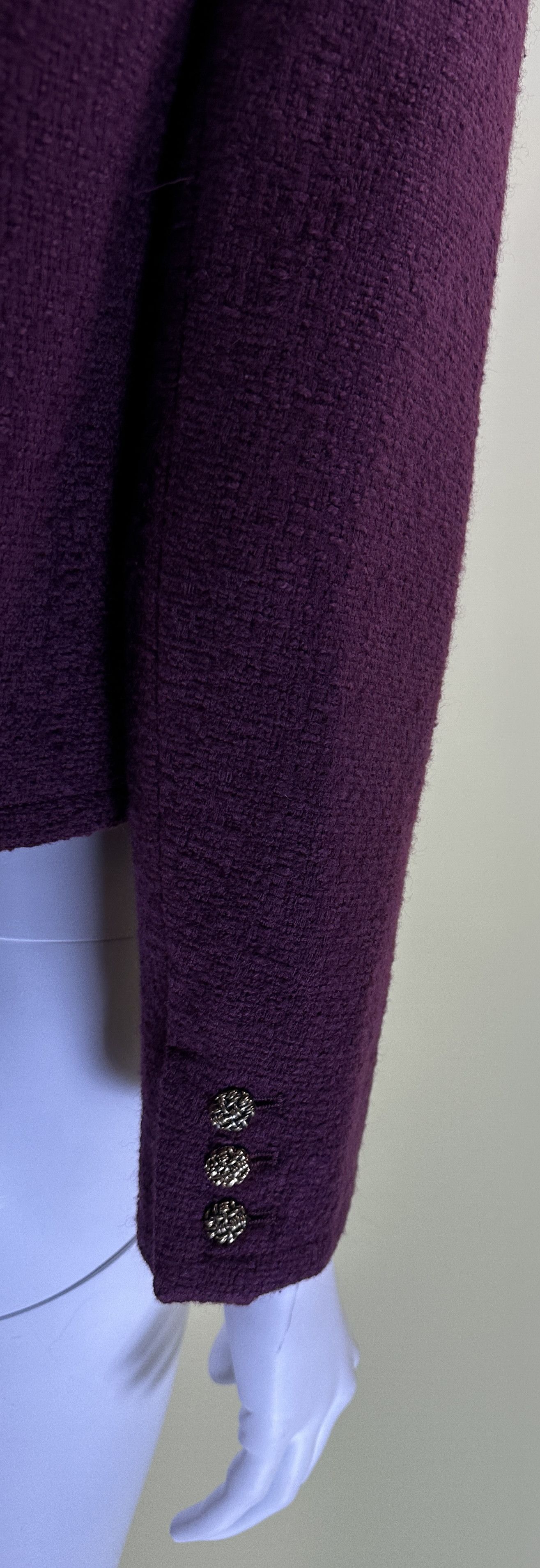 ba&sh Burgundy jacket Meredith tweed Size S / US 4 / IT 40 - 5 Thumbnail