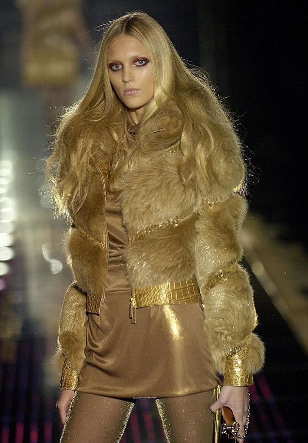 Gucci F/W 2006 RUNWAY CROCODILE LEATHER/ FOX FUR JACKET BY FRIDA Size M / US 6-8 / IT 42-44 - 2 Thumbnail