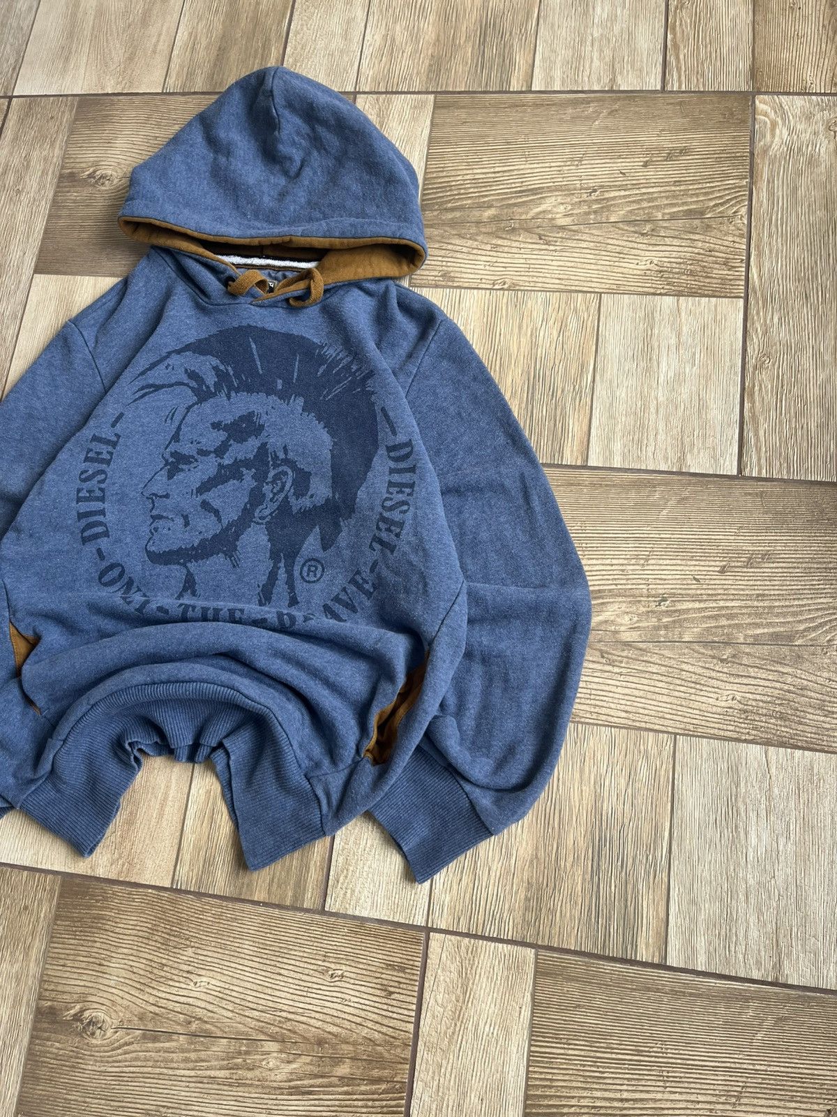 Diesel Designer Diesel Only The Brave Big Logo Hoodie Avant-Garde Size US M / EU 48-50 / 2 - 3 Thumbnail