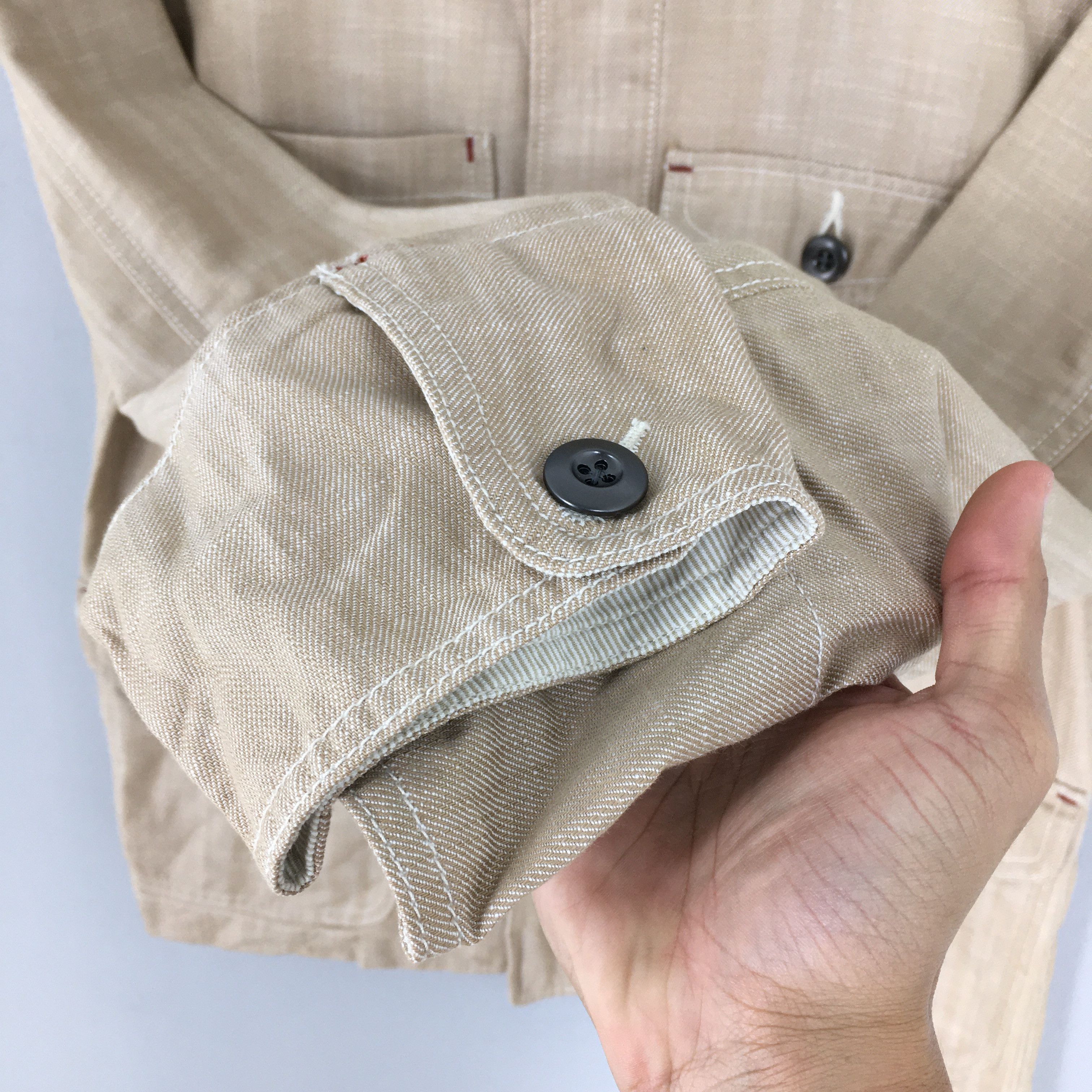 Lacoste Vintage 90s Crocodile Chore Denim Work Jacket Medium Size US M / EU 48-50 / 2 - 6 Thumbnail