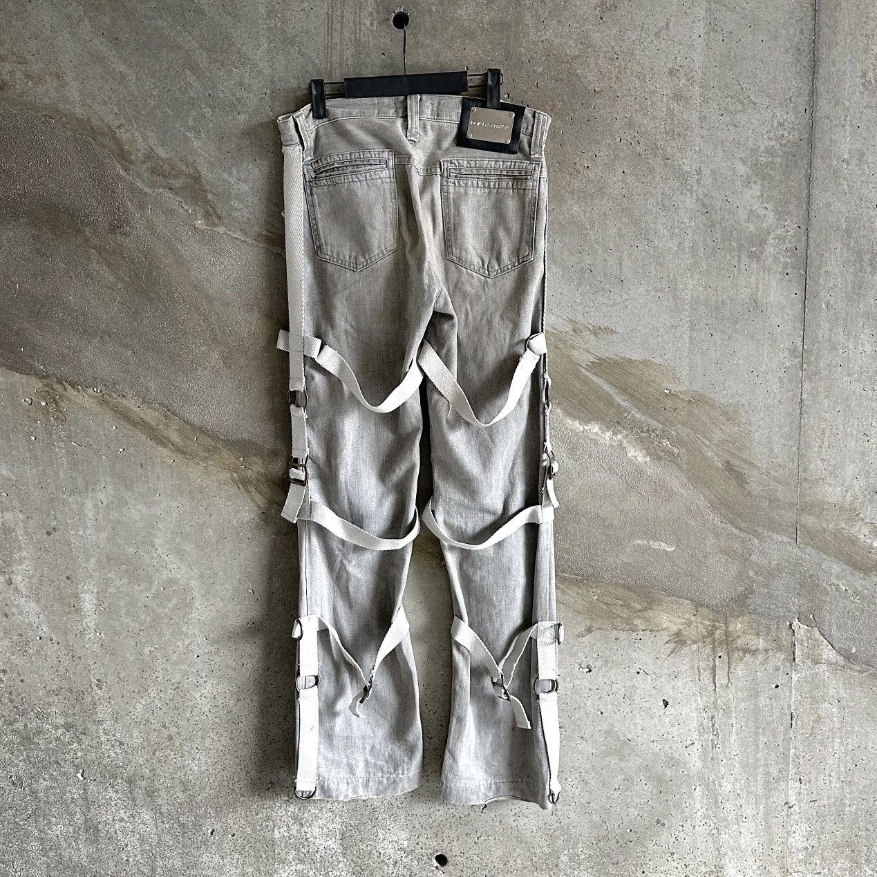 Dolce & Gabbana Dolce & Gabbana RUNWAY AW2003 Bondage Parachute Denim Size US 33 - 2 Thumbnail