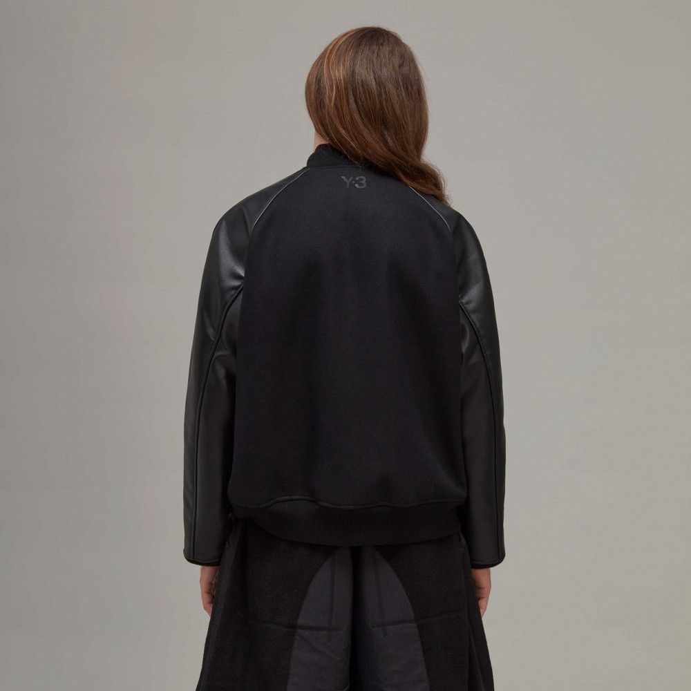 Yohji Yamamoto Y-3 CLASSIC VARSITY JACKET - BLACK Size US L / EU 52-54 / 3 - 2 Thumbnail