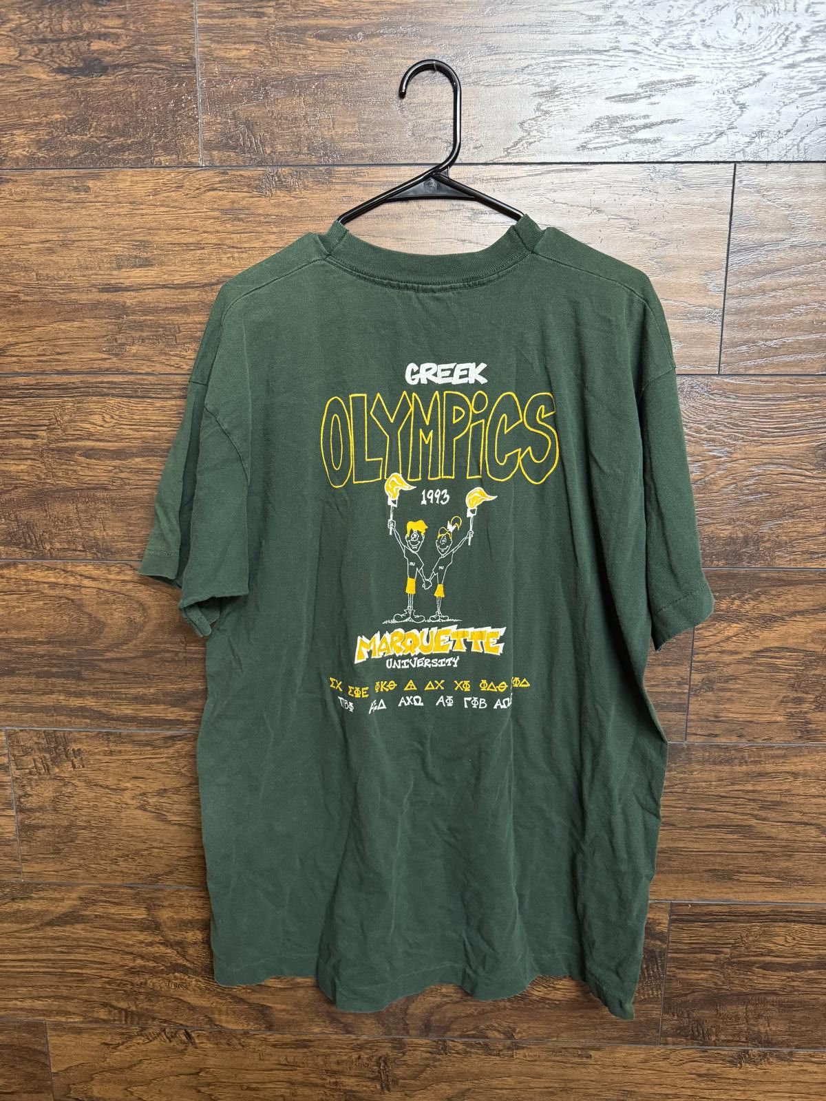 Fruit Of The Loom Vintage Marquette University T-shirt Greek Olympics 1993 XL Size US XL / EU 56 / 4 - 1 Thumbnail