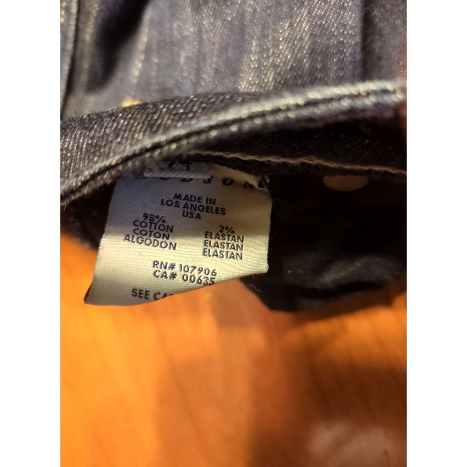Hudson Hudson Jeans Womens Size 24 Blue Denim 5-Pocket Straight Belt Loops Regular Size 42" / US 20 - 5 Thumbnail