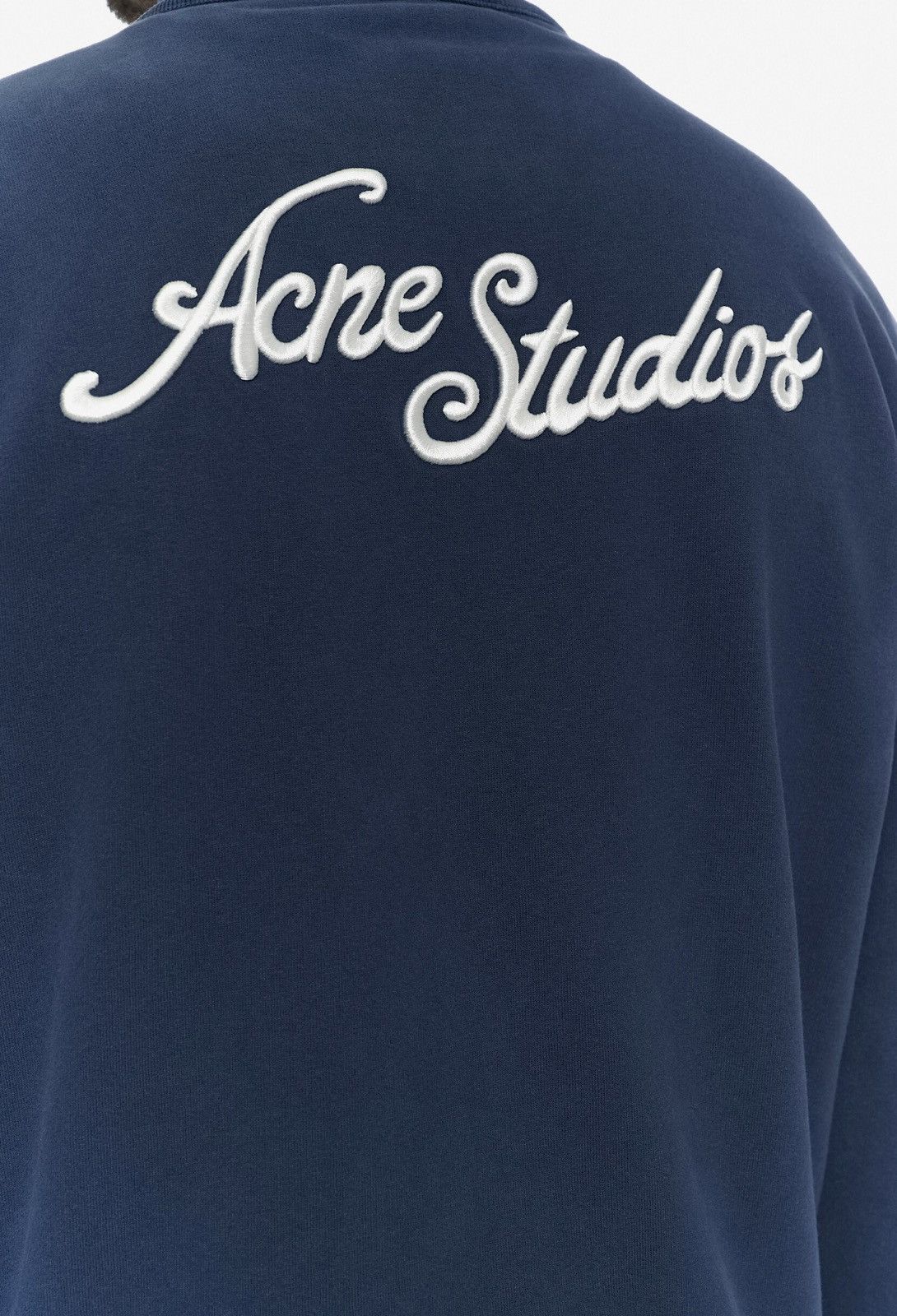 Acne Studios Acne Studios Logo Zip Up Deep Blue Catdigan Size US S / EU 44-46 / 1 - 3 Thumbnail