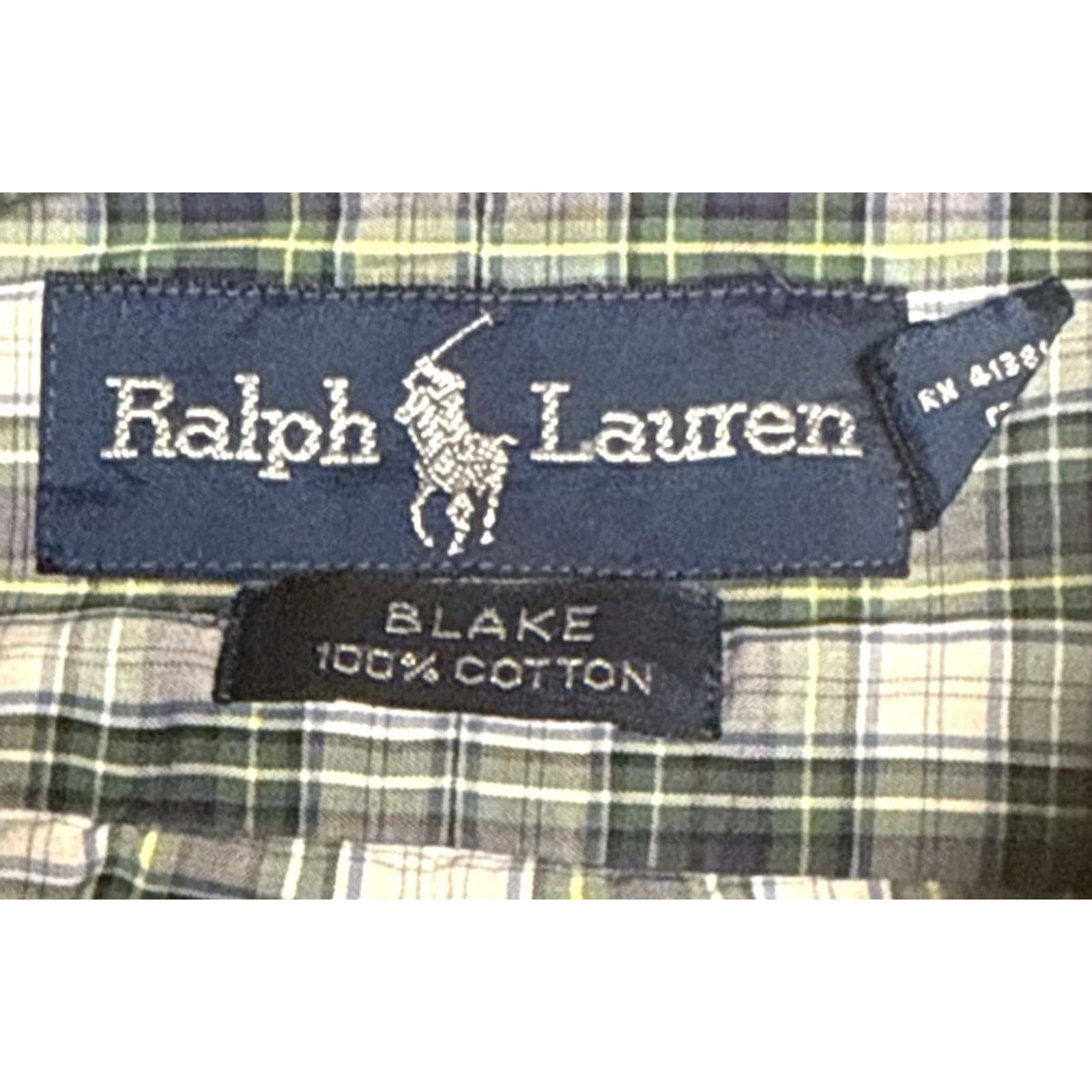 Ralph Lauren Ralph Lauren Blake Short Sleeve Button Down Mens M Plaid Purple Green Multicolor Casual Shirt Size US 31 - 3 Thumbnail