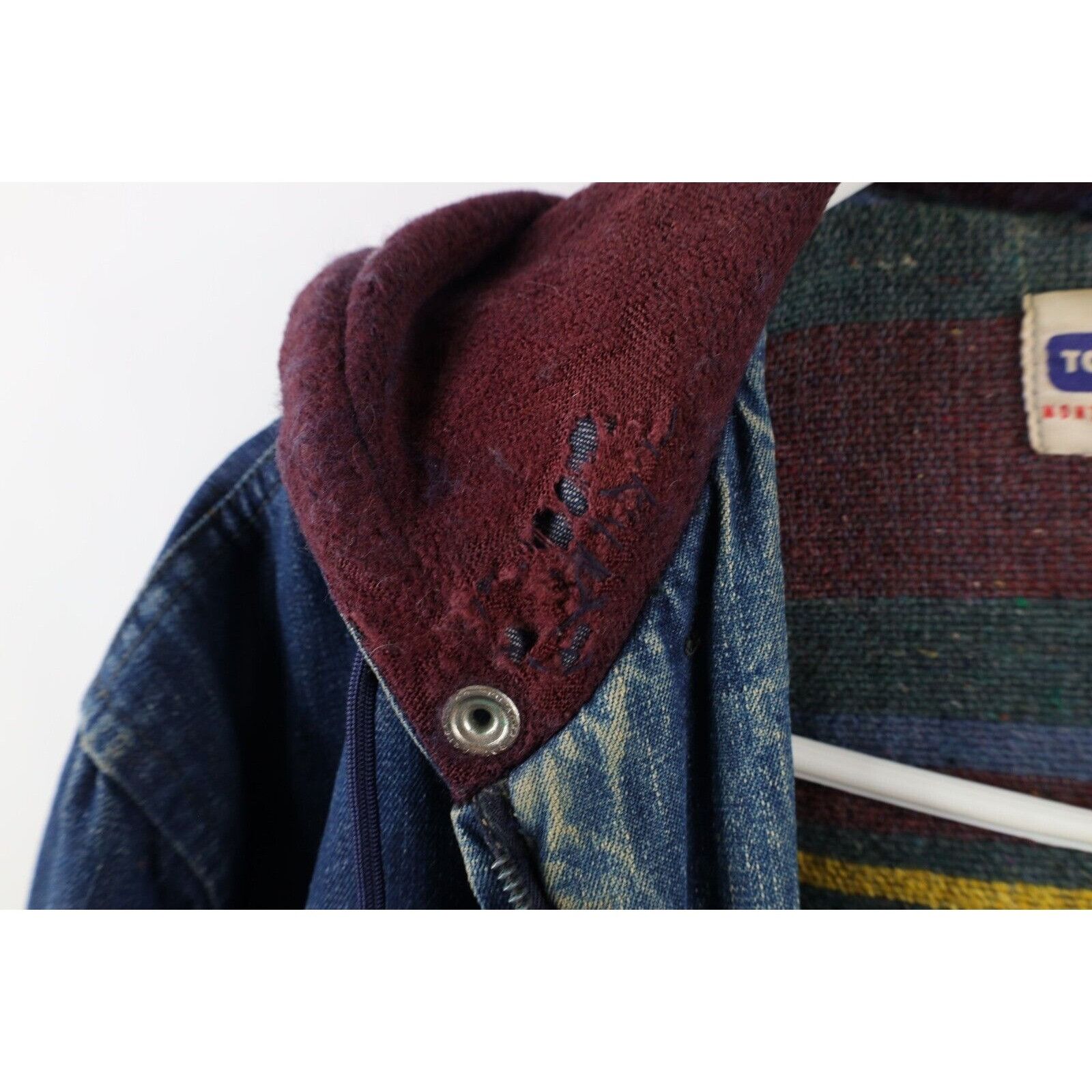 Vintage Vintage 50s Montgomery Ward Blanket Lined Denim Jacket Size US XL / EU 56 / 4 - 11 Thumbnail