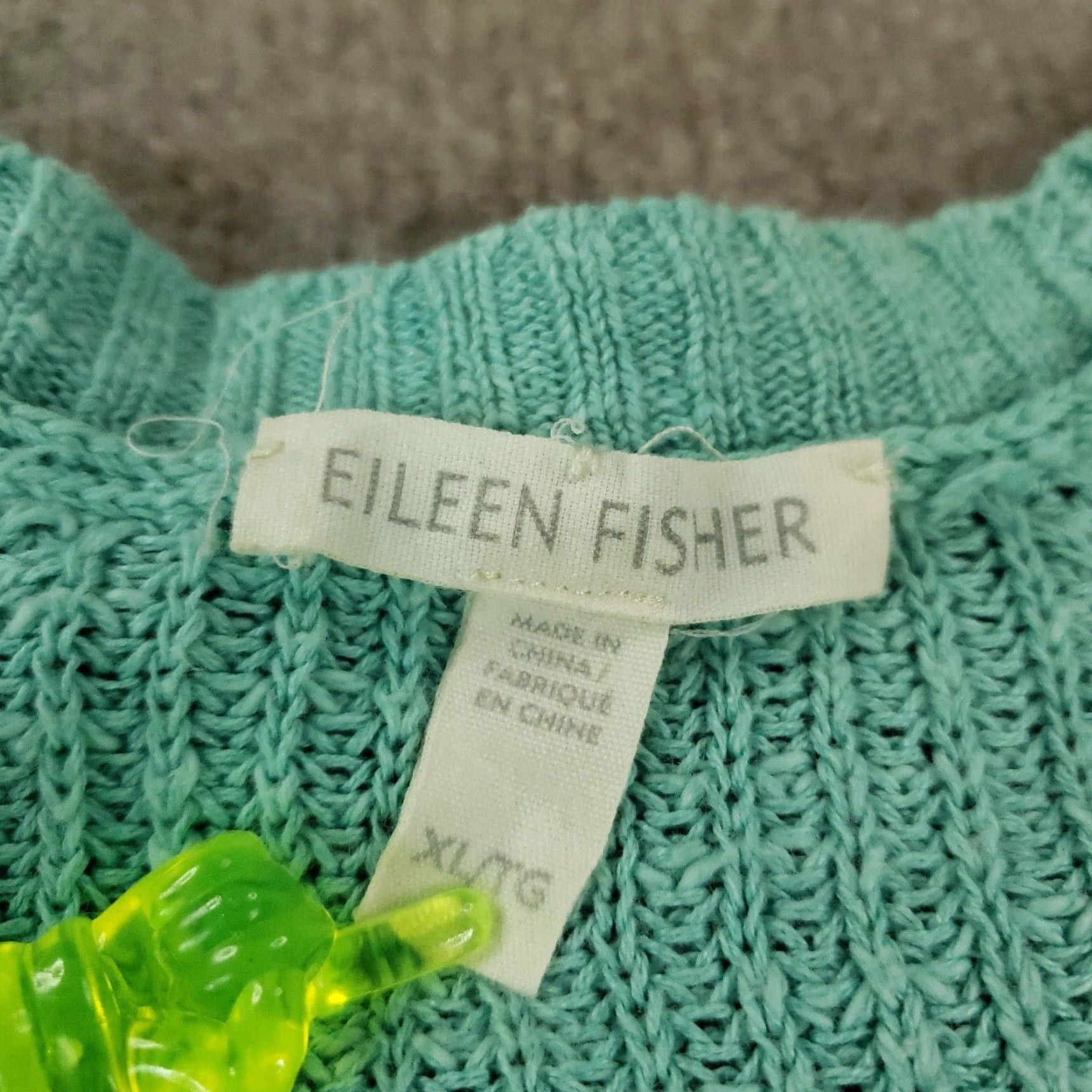 Eileen Fisher Eileen Fisher Sweater Womens XL Blue Knit Pullover Casual Long Sleeve Crew Neck Cotton Linen Classic Size XL / US 12-14 / IT 48-50 - 5 Thumbnail