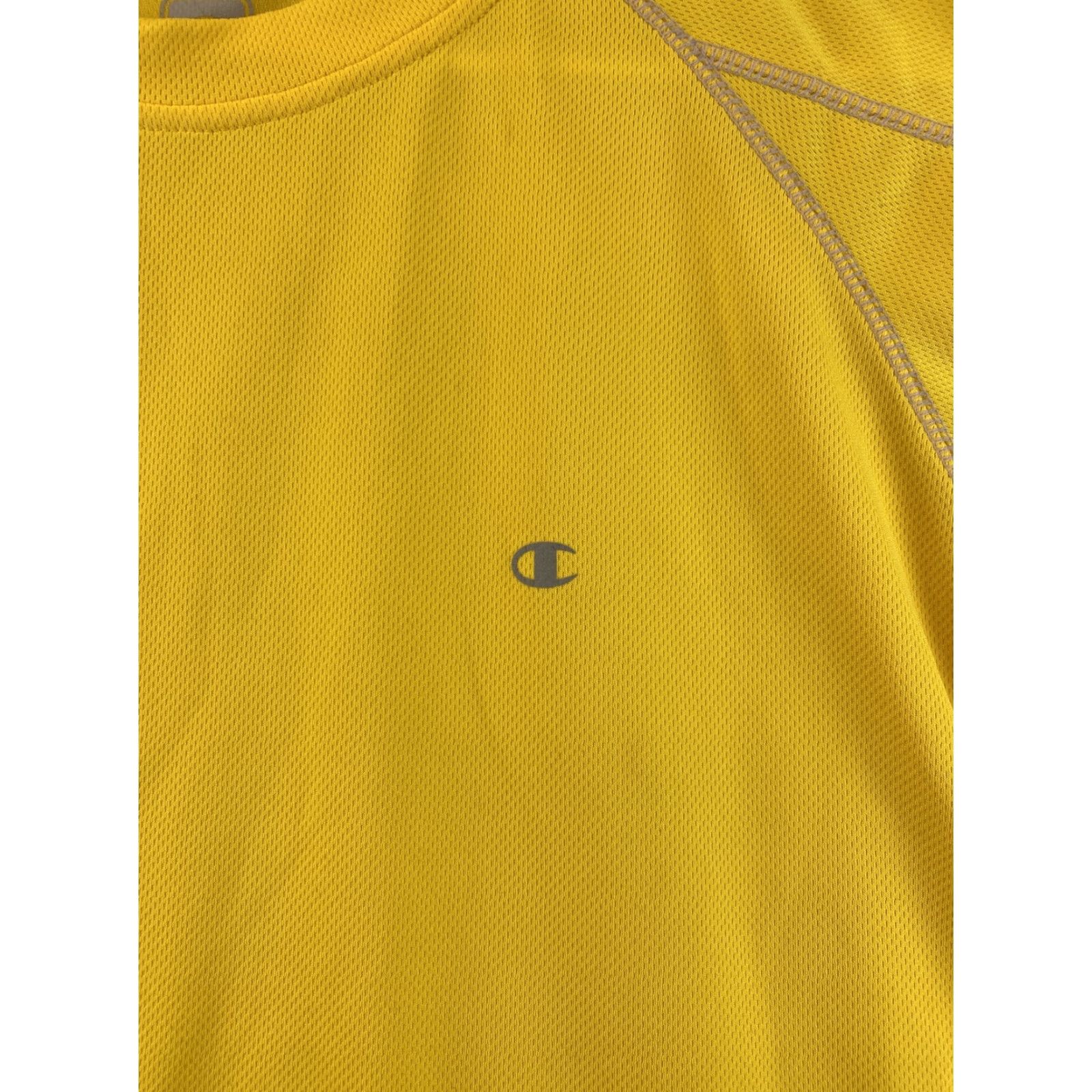 Champion Champion Shirt XL Yellow Tee Short Sleeve Adult Men's Top Gym /91-59 Size US XL / EU 56 / 4 - 2 Thumbnail