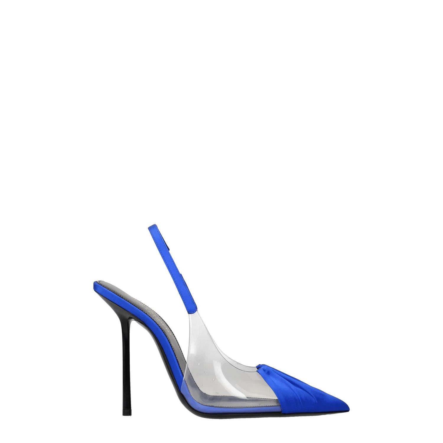 Saint Laurent Paris ob1o1e1224 Satin Sandals in Blue Size US 6.5 / IT 36.5 - 1 Thumbnail