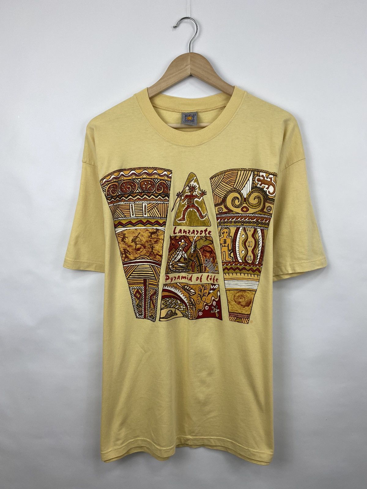Designer 🇦🇺 Vintage 90s Aboriginal Art Australia Animals T-Shirt Rare Size US XL / EU 56 / 4 - 3 Thumbnail