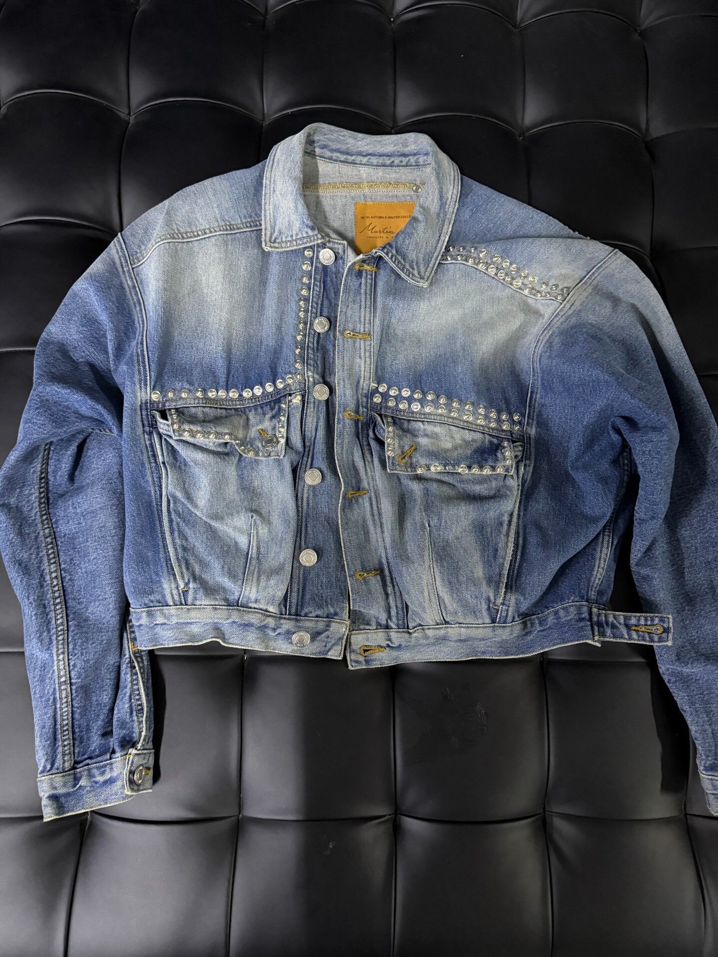 Martine Rose Martine Rose Studded Denim Jacket Size US XS / EU 42 / 0 - 1 Thumbnail