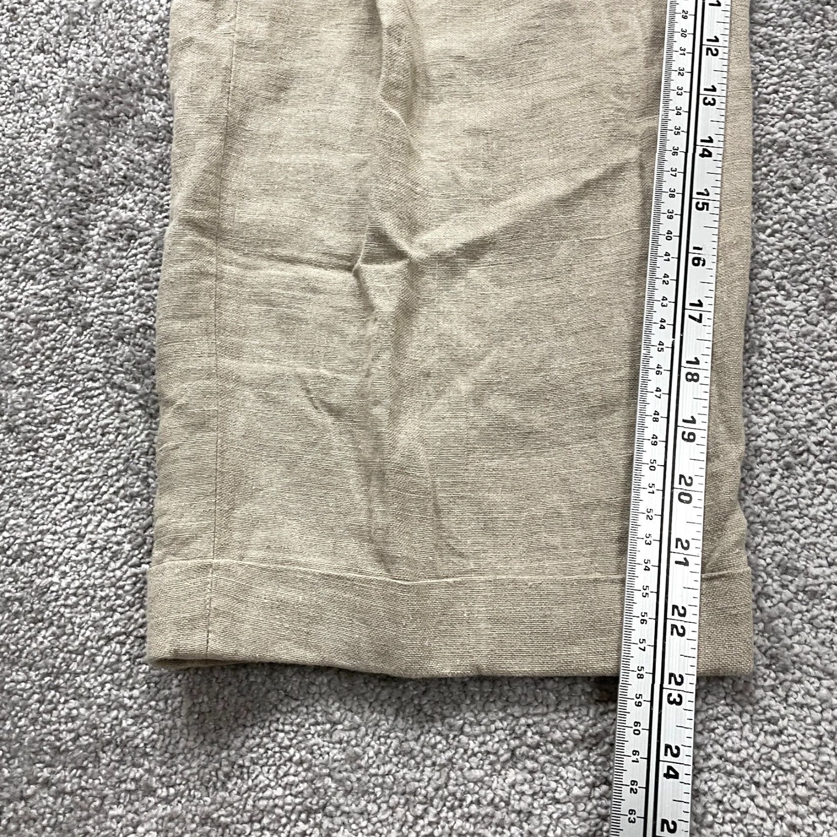 Eddie Bauer VINTAGE Eddie Bauer Linen Pants Women's Cropped 36 Beige Relaxed Fit Tailored Slacks Size 25" / US 0 / IT 36 - 3 Thumbnail