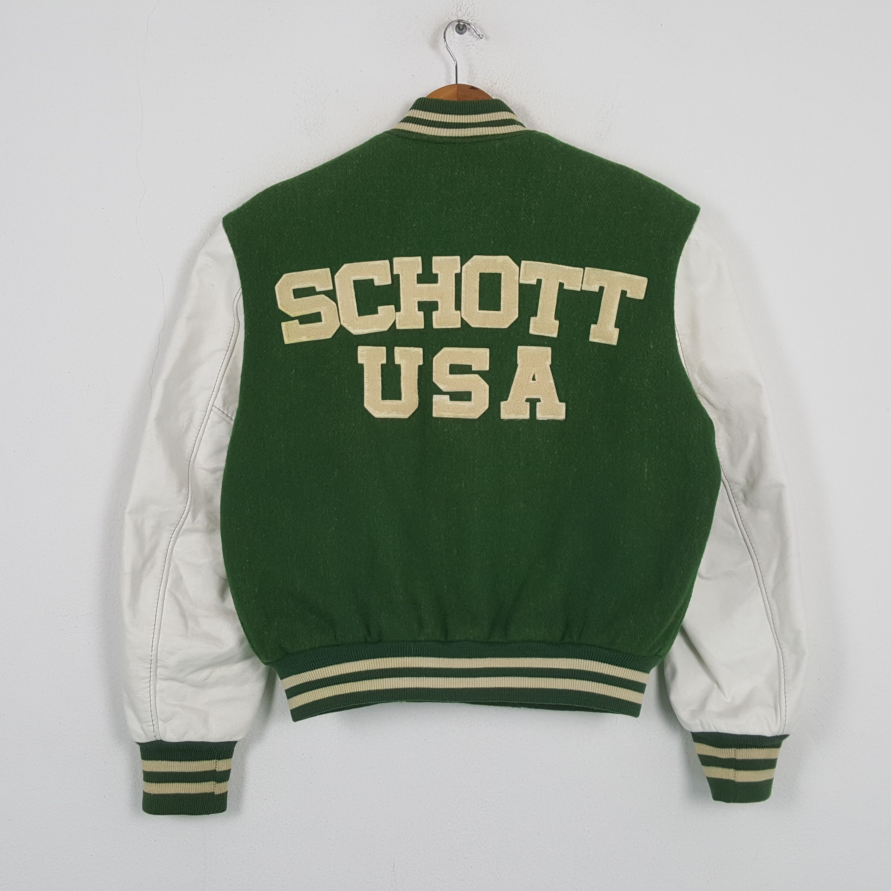 Schott Vintage SCHOTT USA Motorcycle Racing Varsity Jacket C292N18 Size US M / EU 48-50 / 2 - 1 Thumbnail