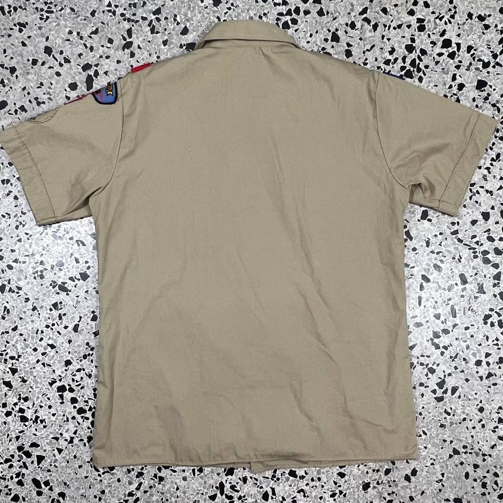Dickies × Vintage VINTAGE Y2K BOY SCOUTS EMBROIDERED PATCHWORK WORKSHIRT Size US L / EU 52-54 / 3 - 5 Thumbnail