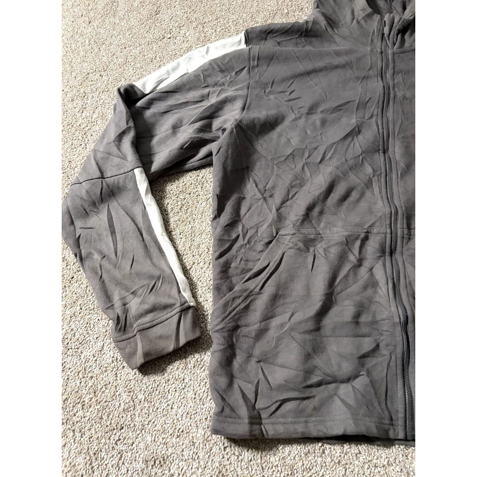 Puma PUMA Hoodie Mens M Gray Full Zip Logo Sweatshirt Sleeve Stripe Athletic Hoodie Mens Gray Full Zip Logo PUMA Size US M / EU 48-50 / 2 - 2 Thumbnail