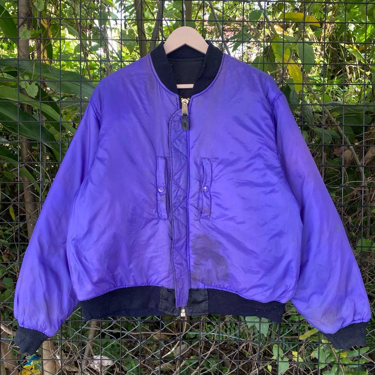 Japanese Brand Flyer’s Man Intermidiate Ma-1 Phantom Military Bomber Jacket Size US M / EU 48-50 / 2 - 2 Thumbnail