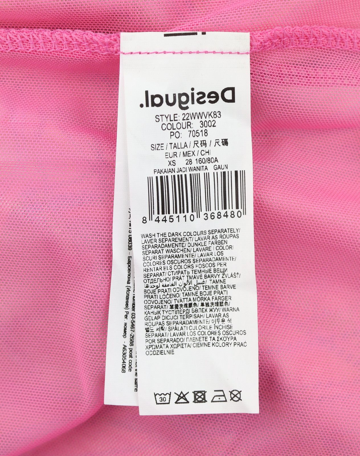 Desigual HEATHER XS Multicolor Print Midi Dress 89028 Size XS / US 0-2 / IT 36-38 - 11 Thumbnail
