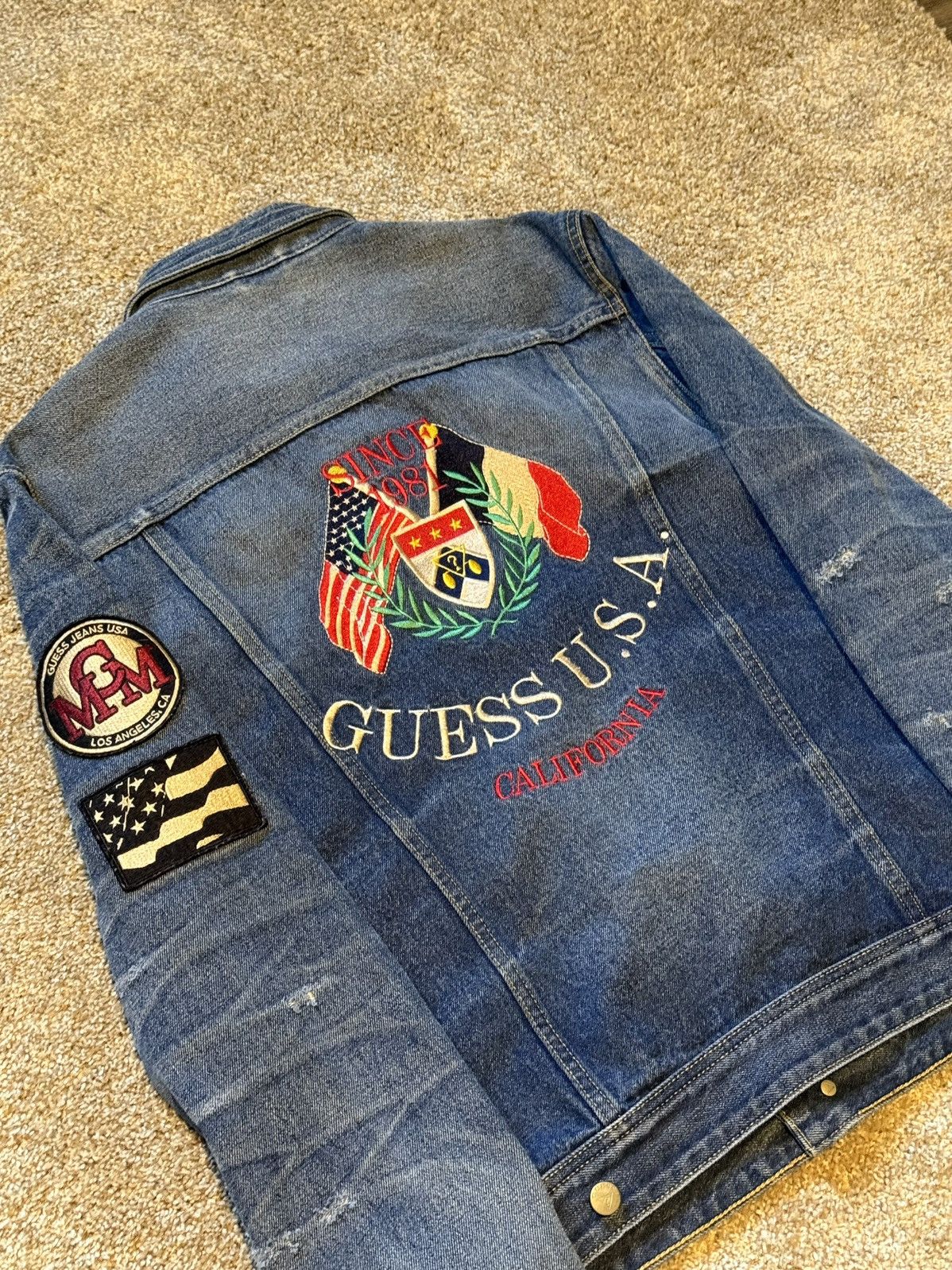 Guess Flag Denim Jacket