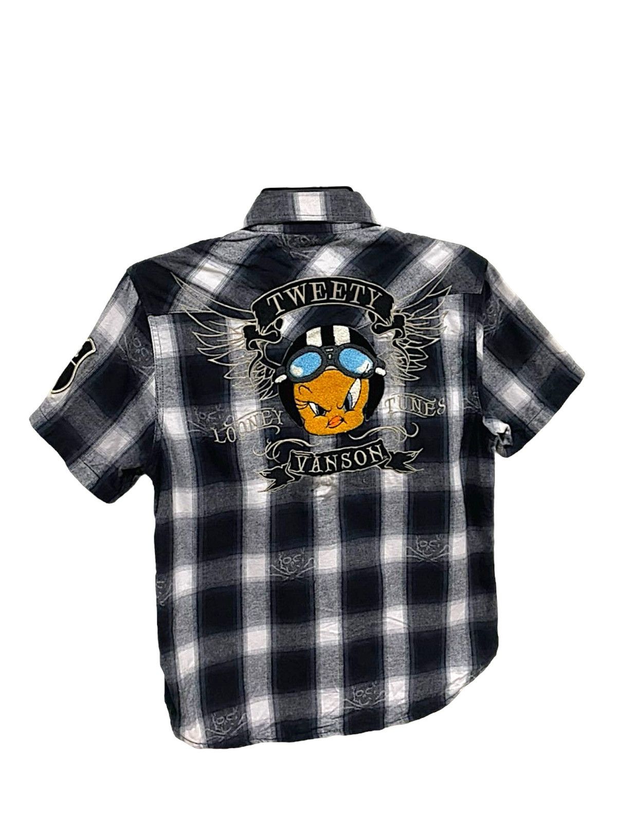 Sports Specialties × Vanson Leathers Vanson Leather & Tweety Collaboration Distressed Shirts Size US XS / EU 42 / 0 - 4 Thumbnail