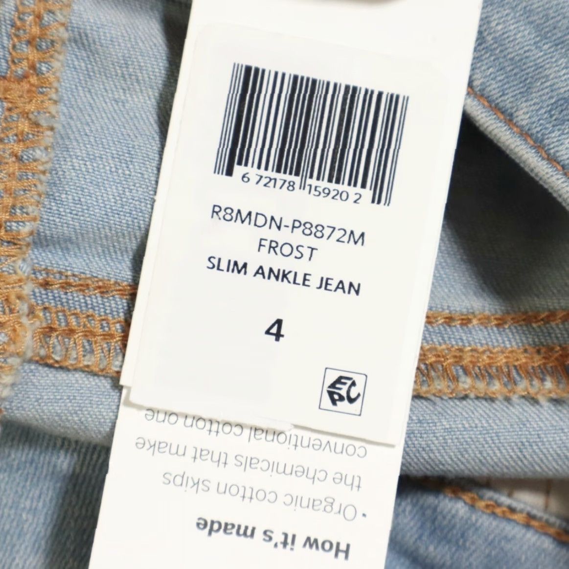 Eileen Fisher Eileen Fisher Jeans Slim Ankle Cotton Blend Denim Blue Women's 4 Slim fit Jeans Pants 28 Inseam 27in Size 27" / US 4 / IT 40 - 7 Thumbnail